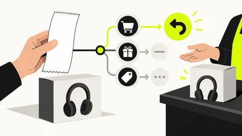 Ilustración de BrooNews sobre: Tener el tique no garantiza que te devuelvan el dinero