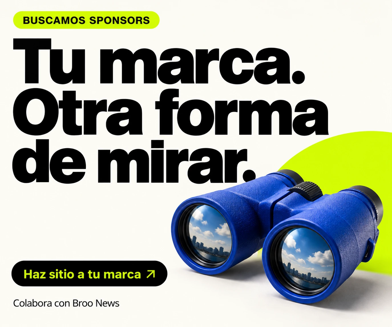 Buscamos sponsors. Tu marca. Otra forma de mirar.